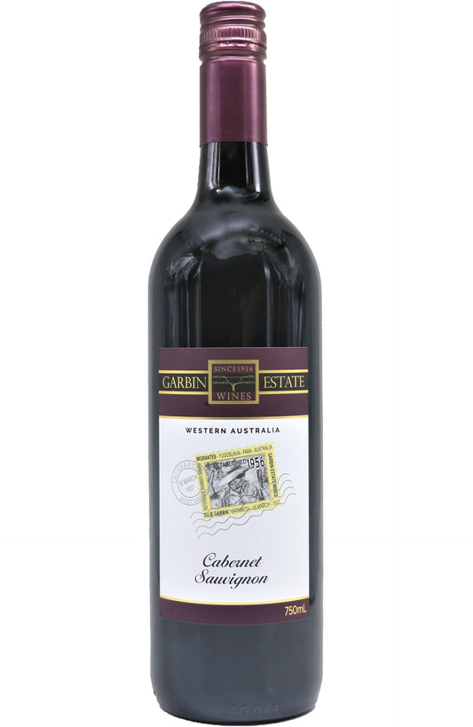 A bottle of Garbin Estate Wines Cabernet Sauvignon 2020