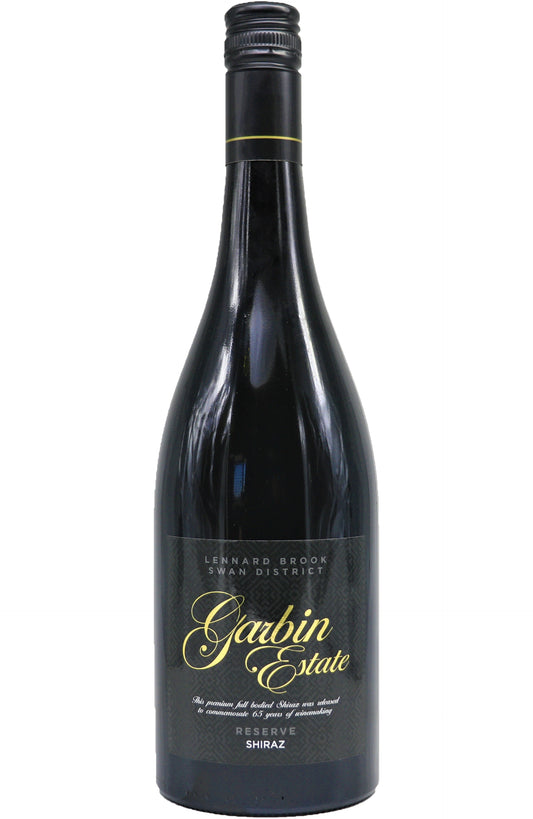 A bottle of Garbin Estate Wines Reserve Shiraz 2020