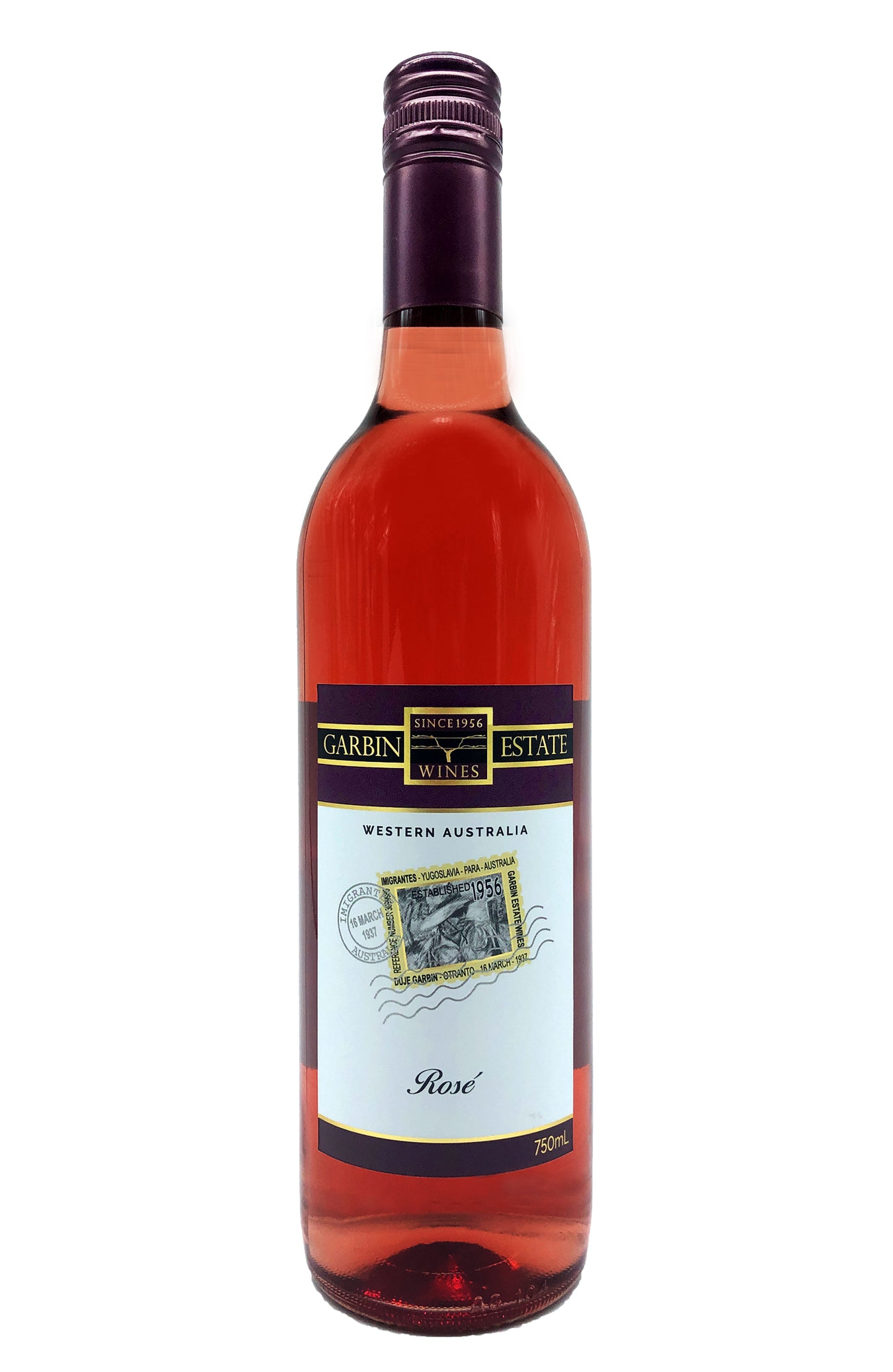 A bottle of Garbin Estate Wines Rose 2023