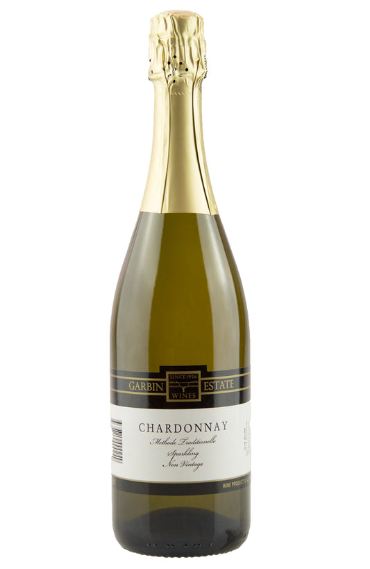 A bottle of Garbin Estate Wines Sparkling Chardonnay