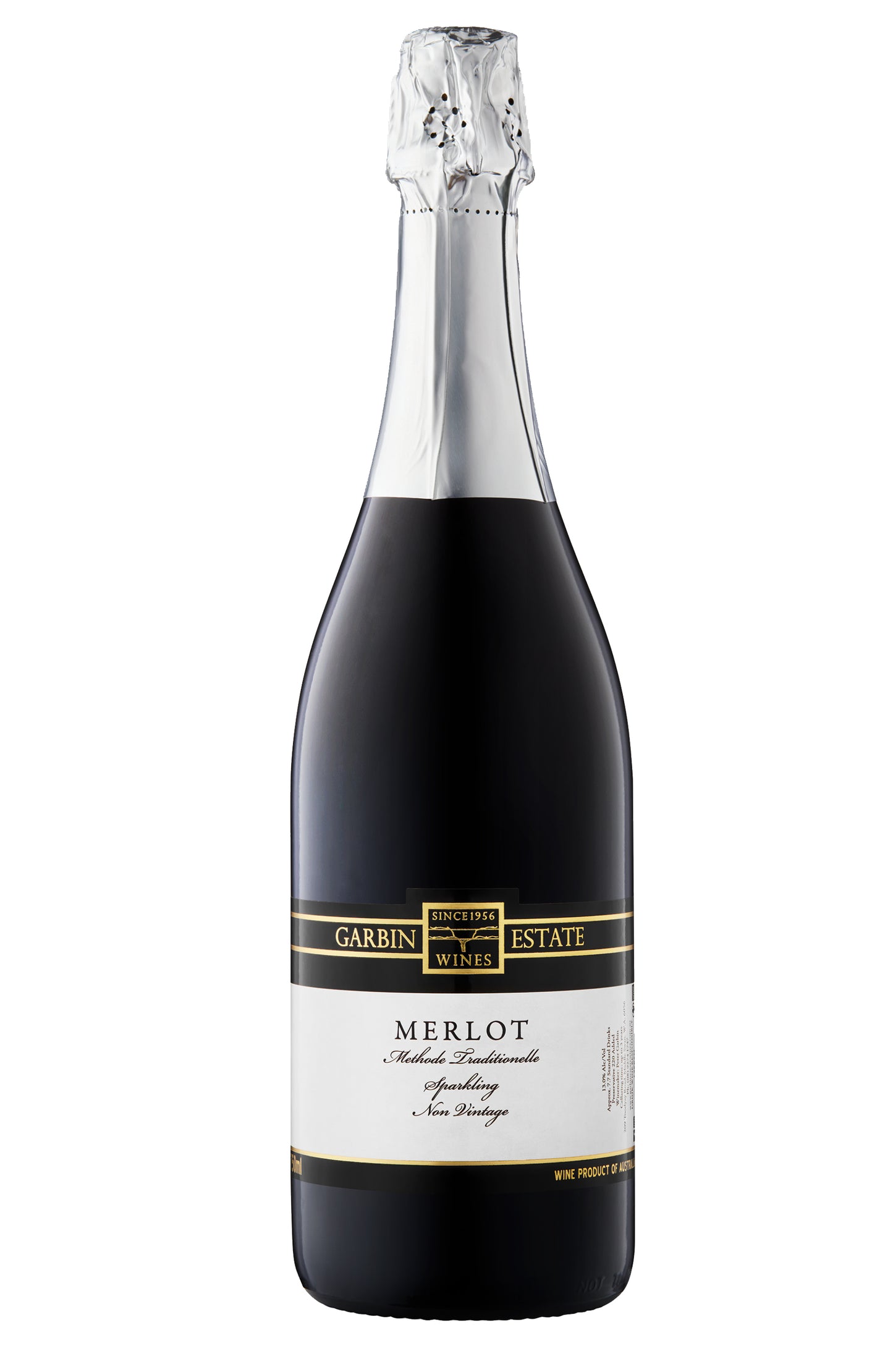 A bottle of Garbin Estate Wines Sparkling Merlot